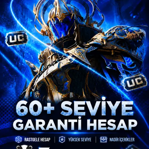 PUBG Mobile +60 Seviye Garanti Hesap